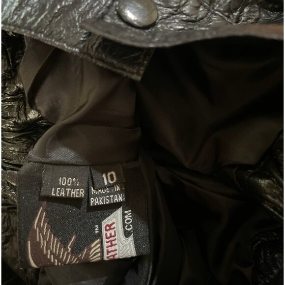 Jamin Leather Mid-length Lambskin Leather Skirt. - Picture 5 of 6